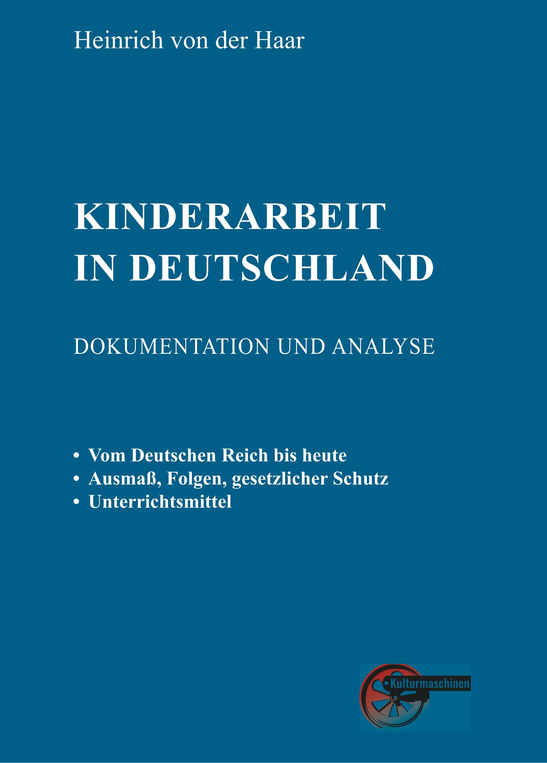Vorderes Coverbild Kinderarbeit in Deutschland