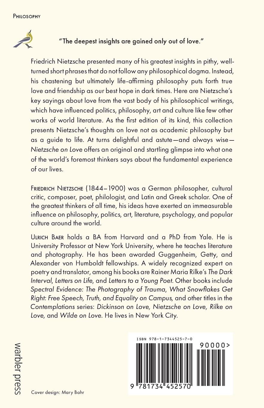 Rückseitencover Nietzsche on Love