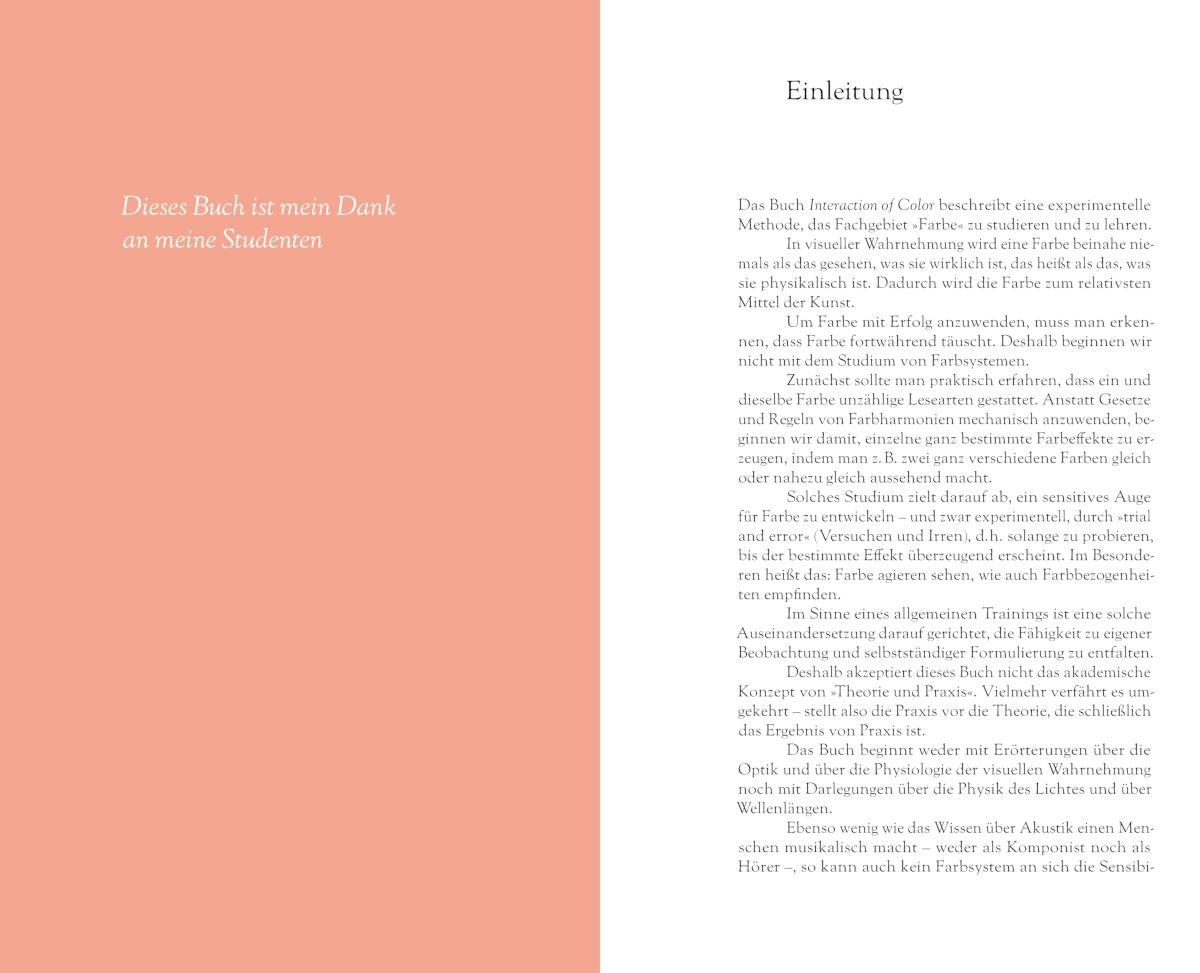 Beispielinhalt (Bild) Josef Albers. Interaction of Color