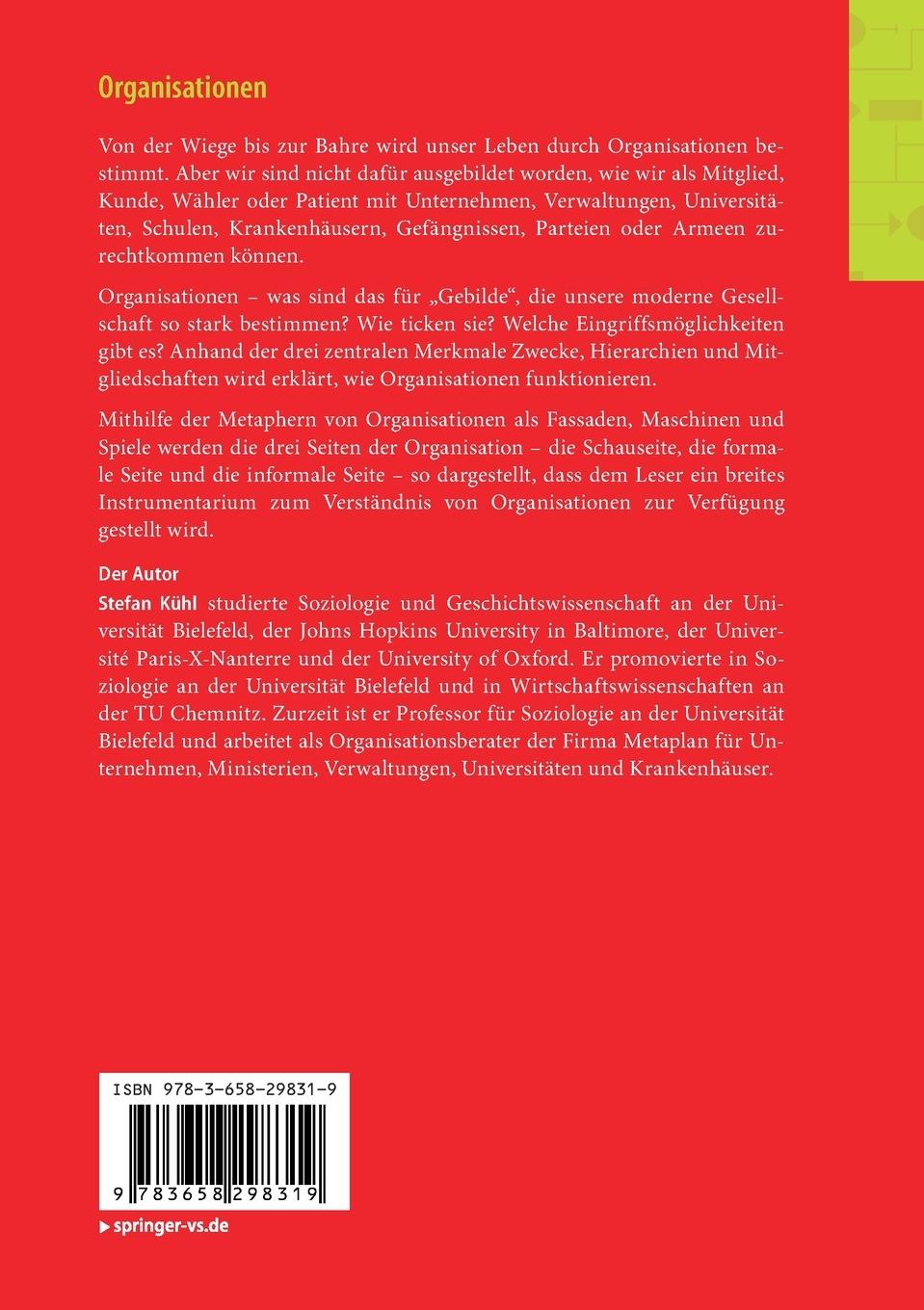Rückseitencover Organisationen