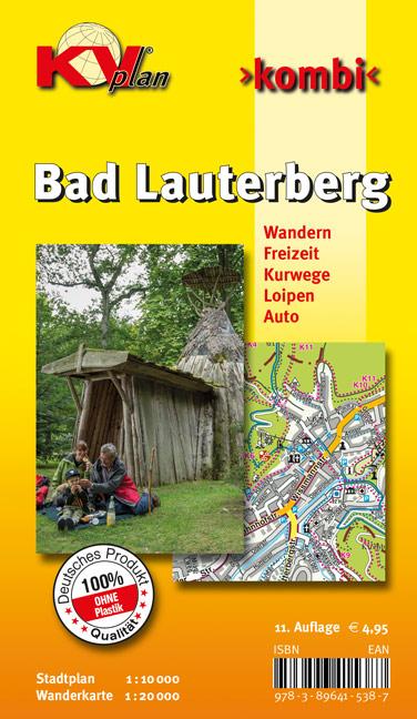 Vorderes Coverbild Bad Lauterberg, KVplan, Wanderkarte/Freizeitkarte/Stadtplan, 1:20.000 / 1:10.000