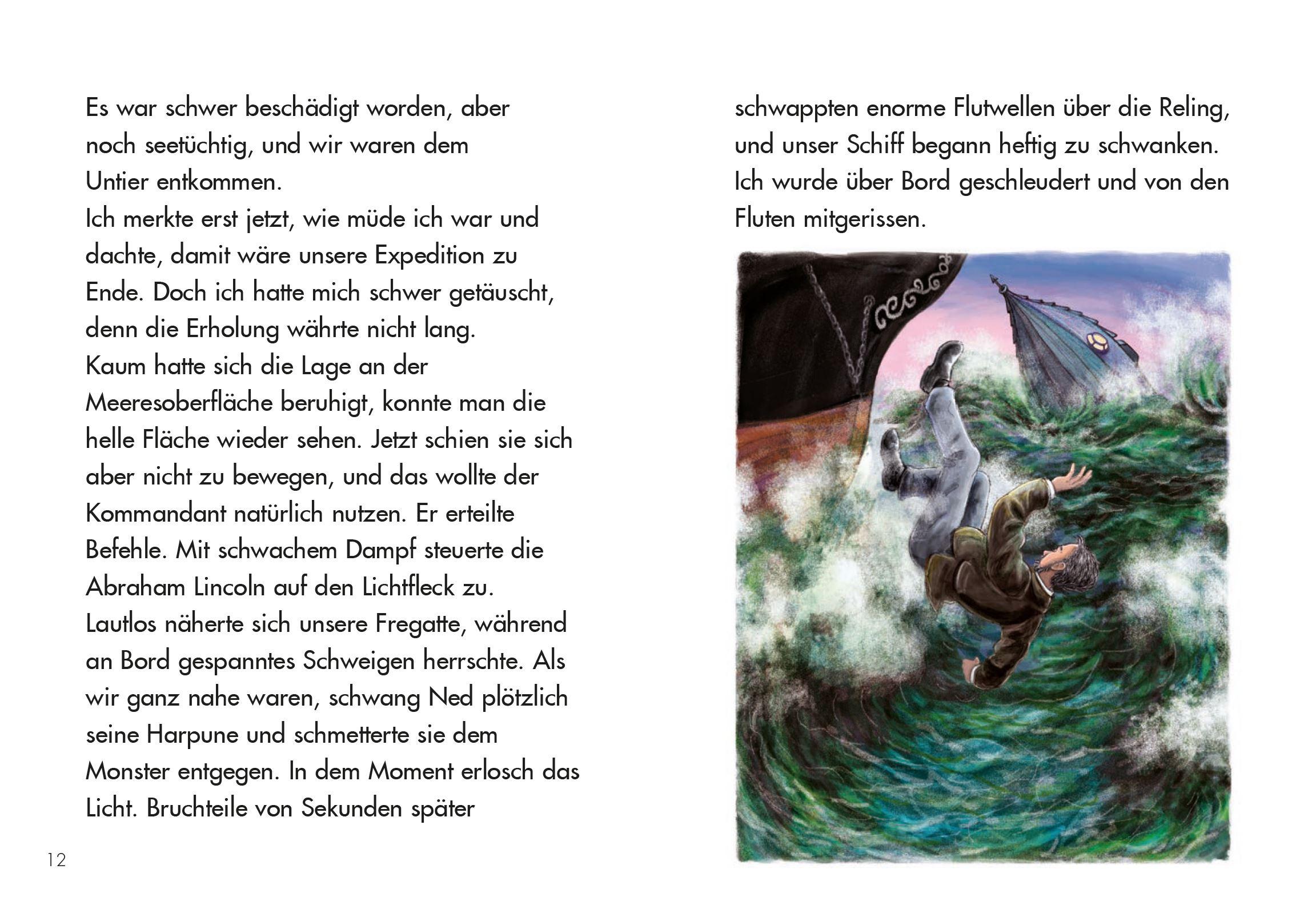 Beispielinhalt (Bild) LESEZUG/Klassiker: 20.000 Meilen unter dem Meer