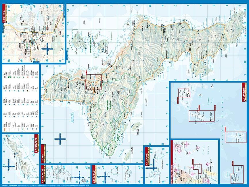 Beispielinhalt (Bild) Seychellen 1 : 50 000