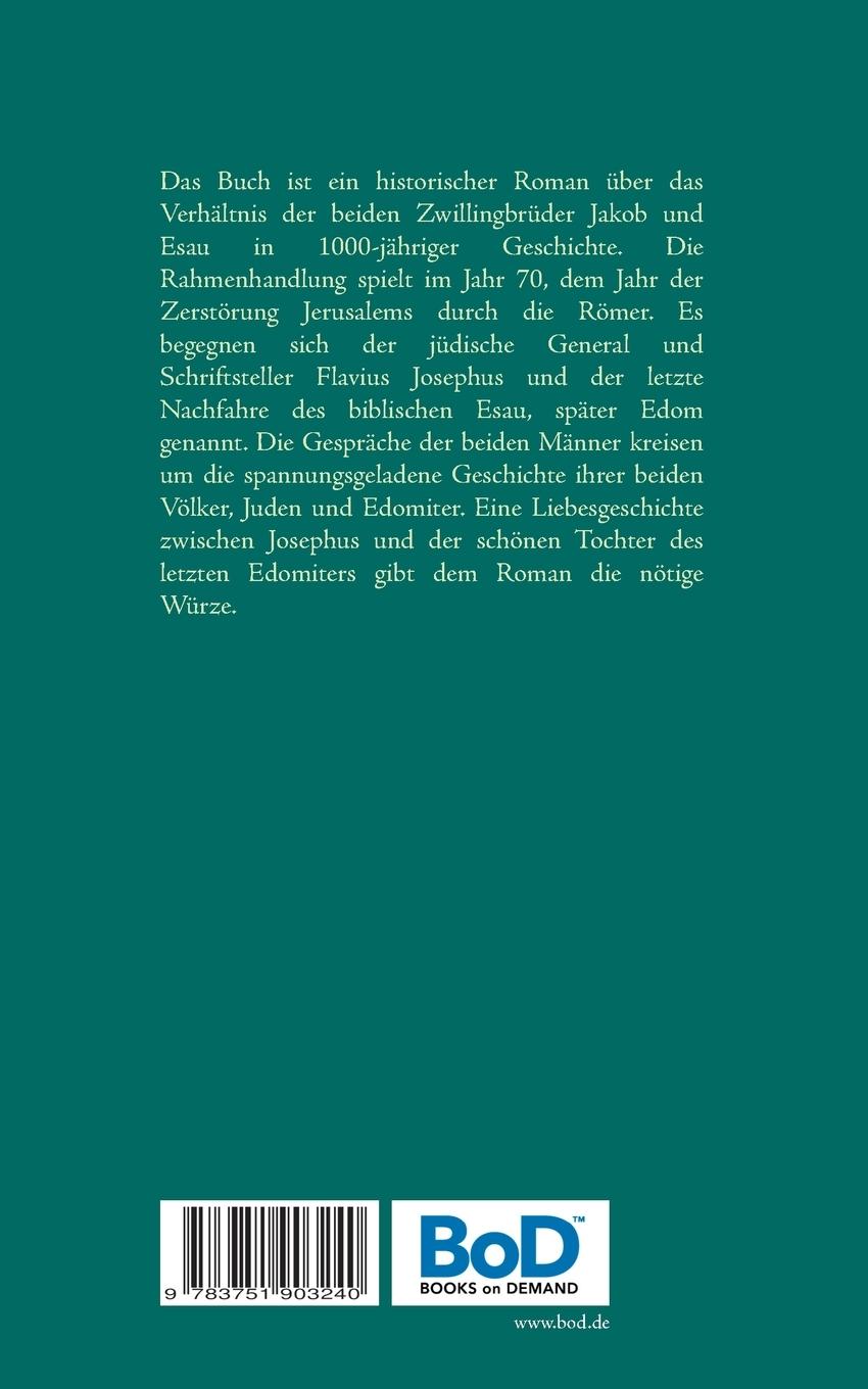 Rückseitencover Der Letzte der Edomiter