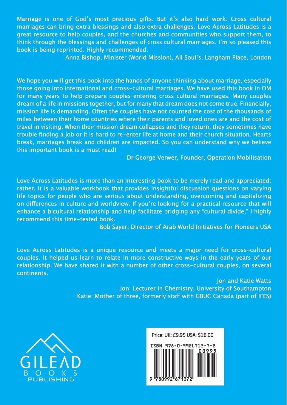 Rückseitencover Love Across Latitudes