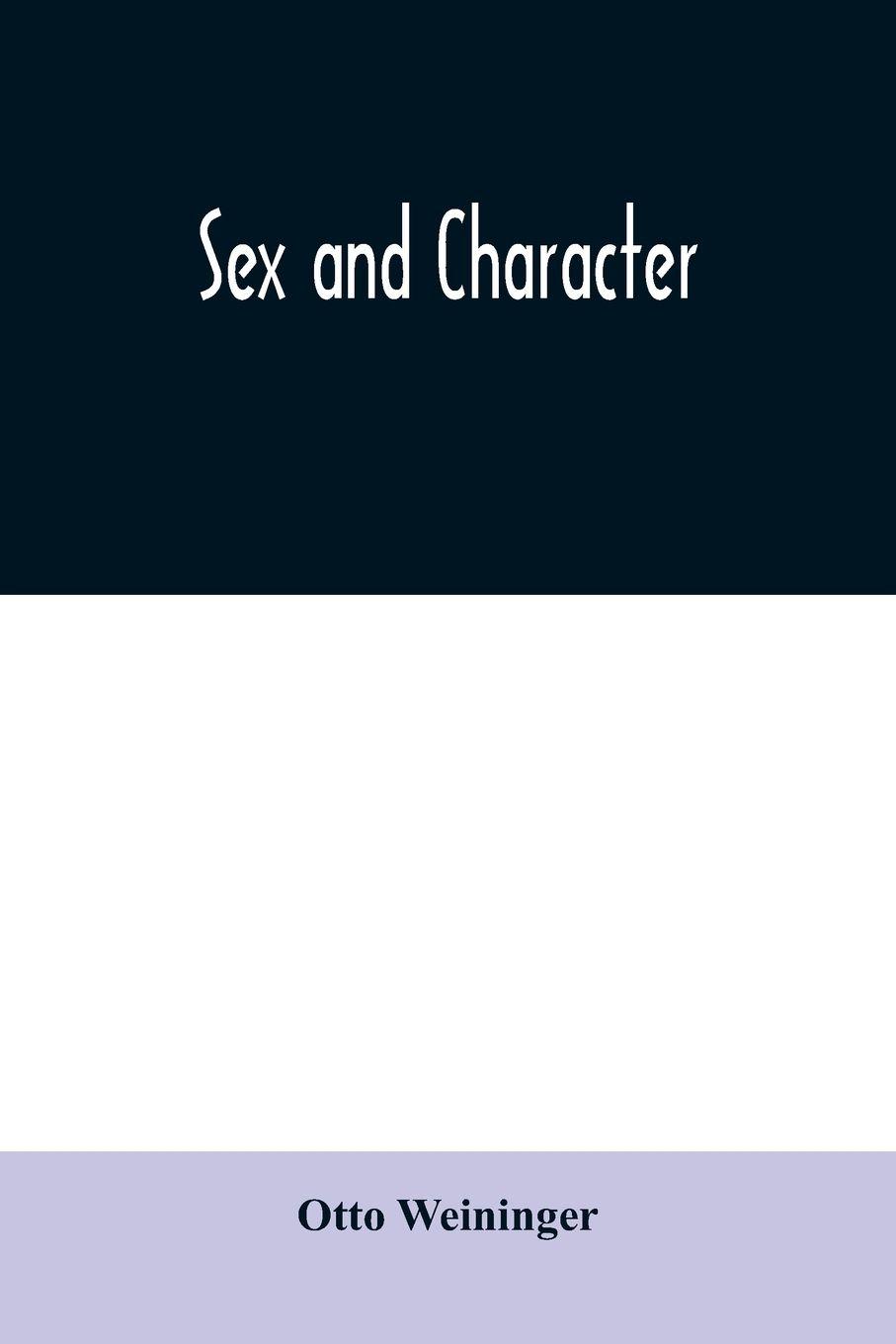 Vorderes Coverbild Sex and character