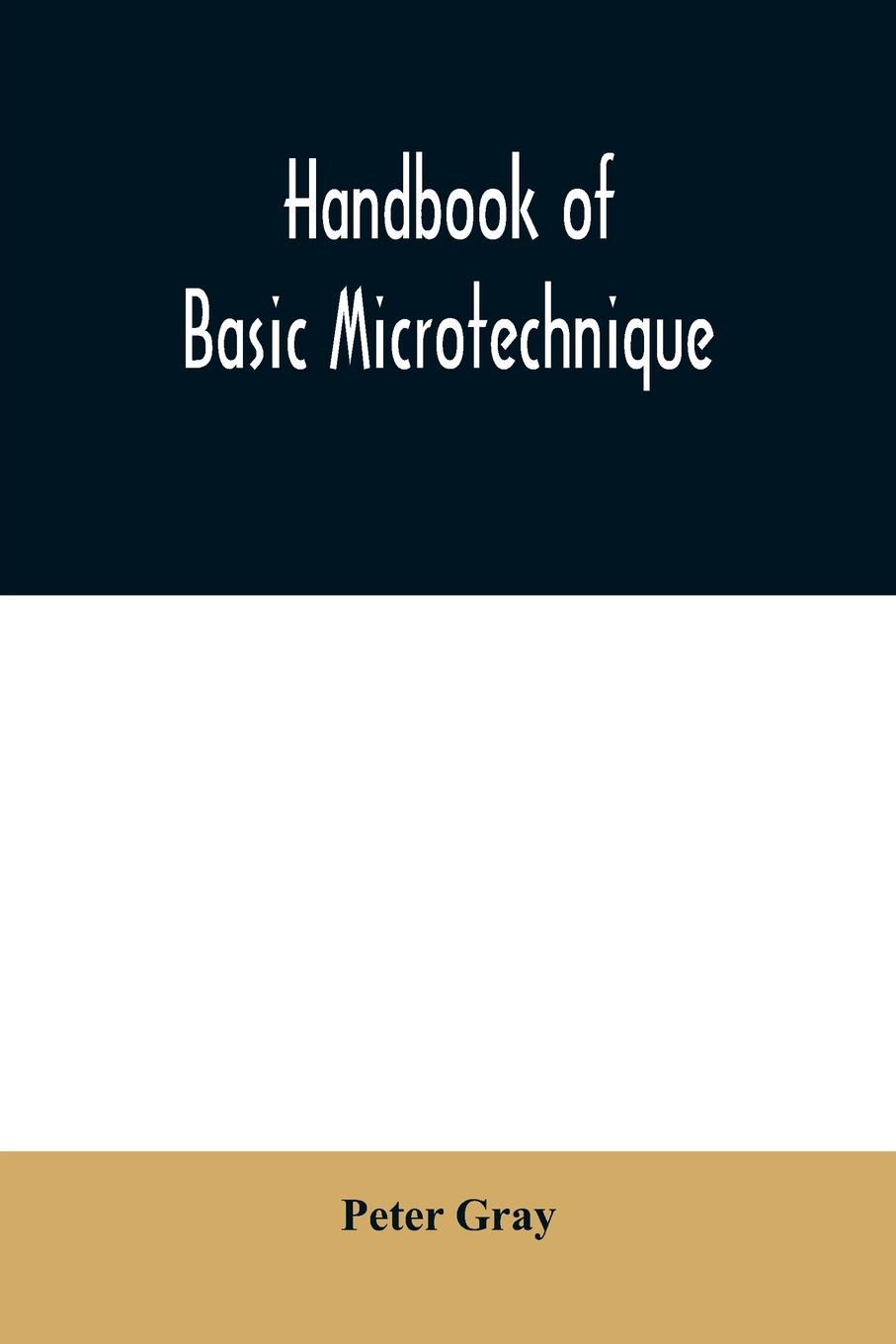 Vorderes Coverbild Handbook of basic microtechnique