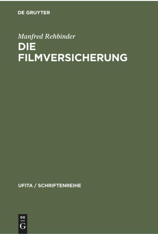 Vorderes Coverbild Die Filmversicherung