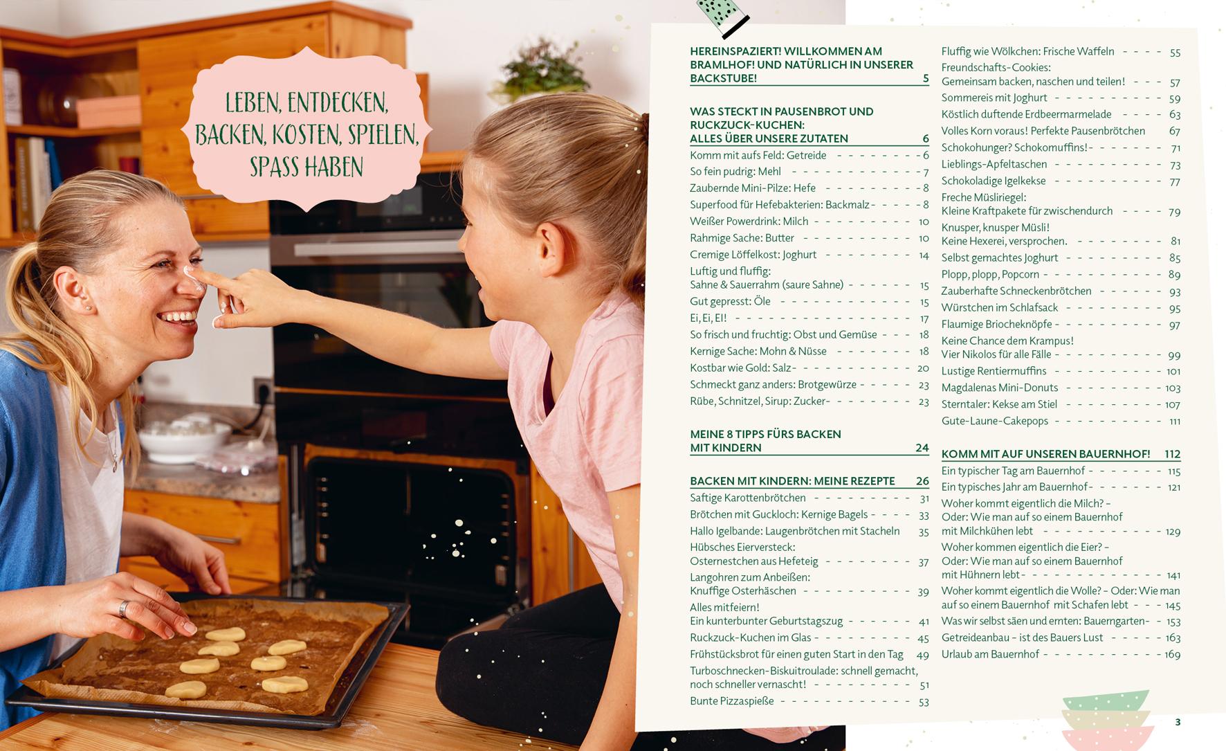 Beispielinhalt (Bild) Kinder backen mit Christina