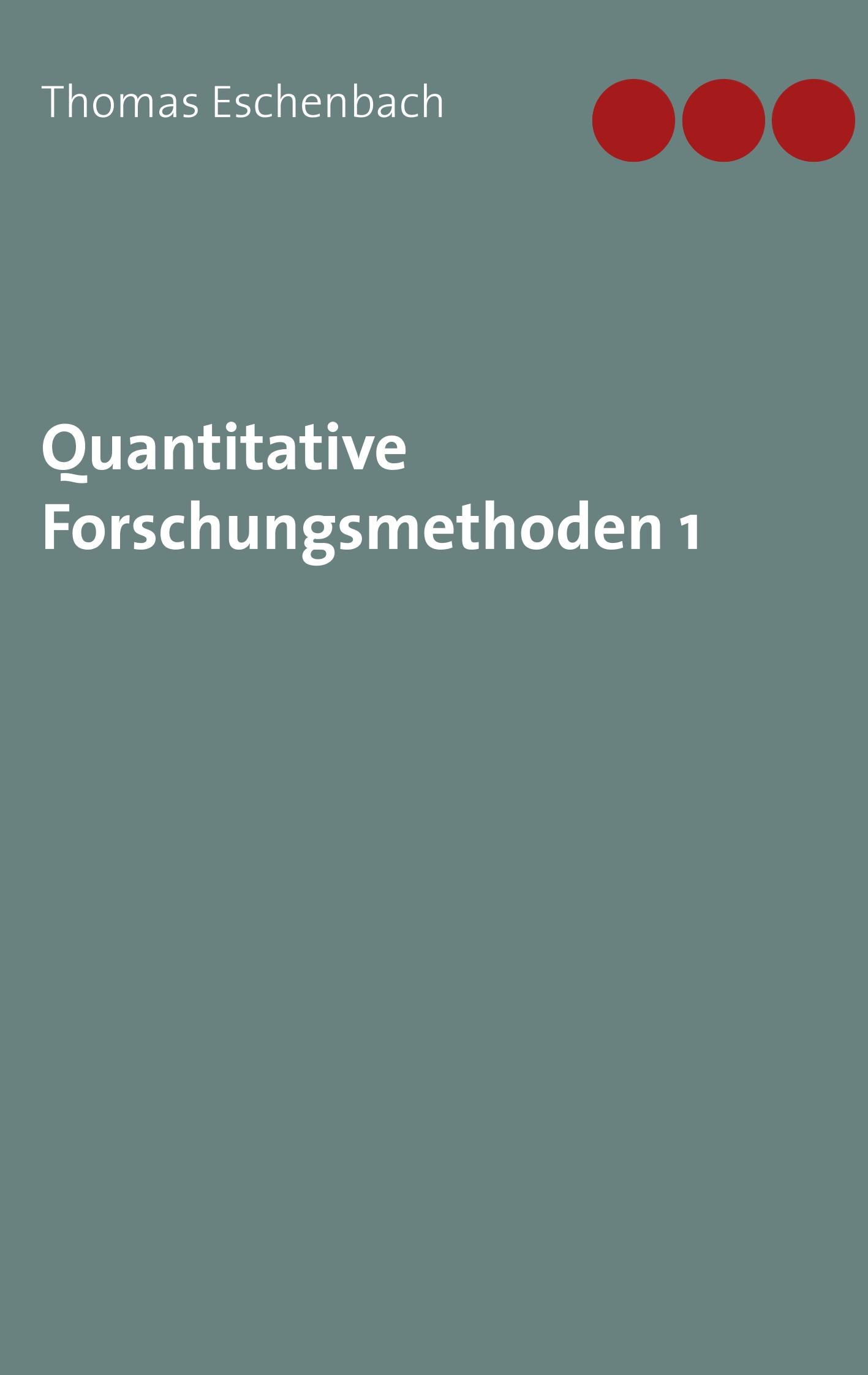 Vorderes Coverbild Quantitative Forschungsmethoden 1