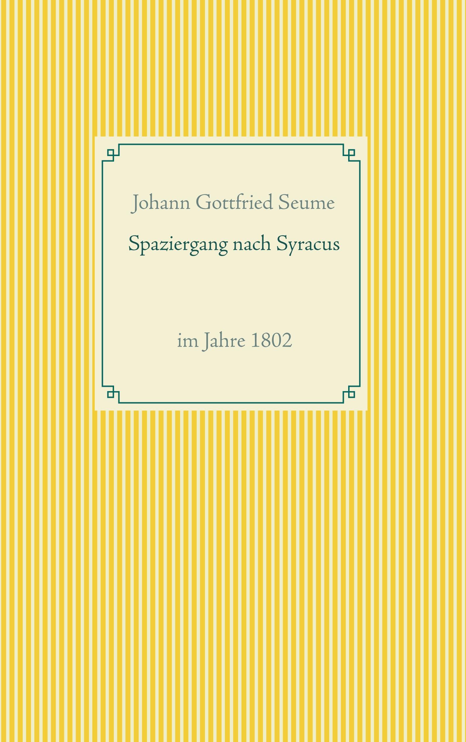 Vorderes Coverbild Spaziergang nach Syracus