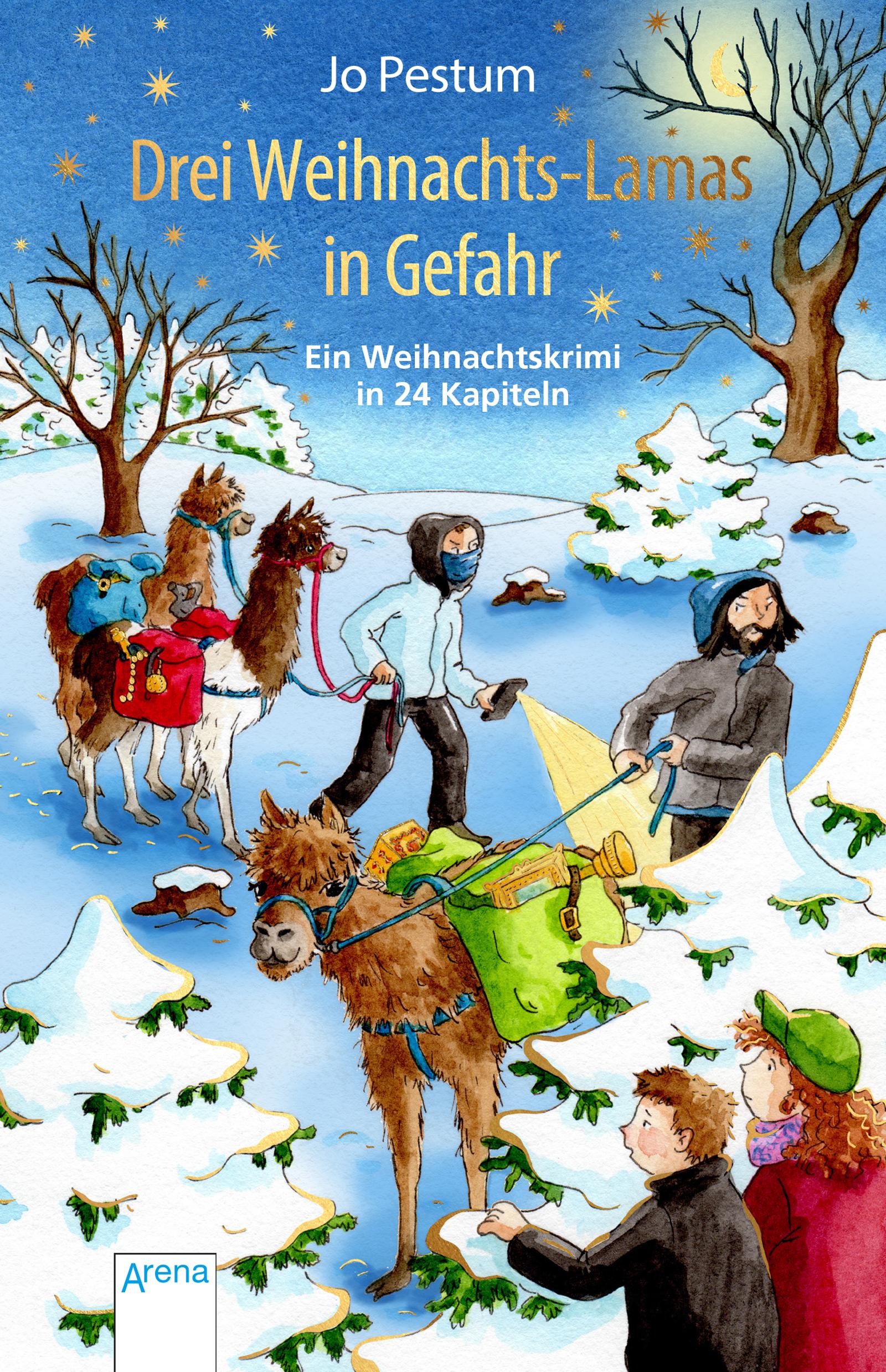 Vorderes Coverbild Drei Weihnachts-Lamas in Gefahr