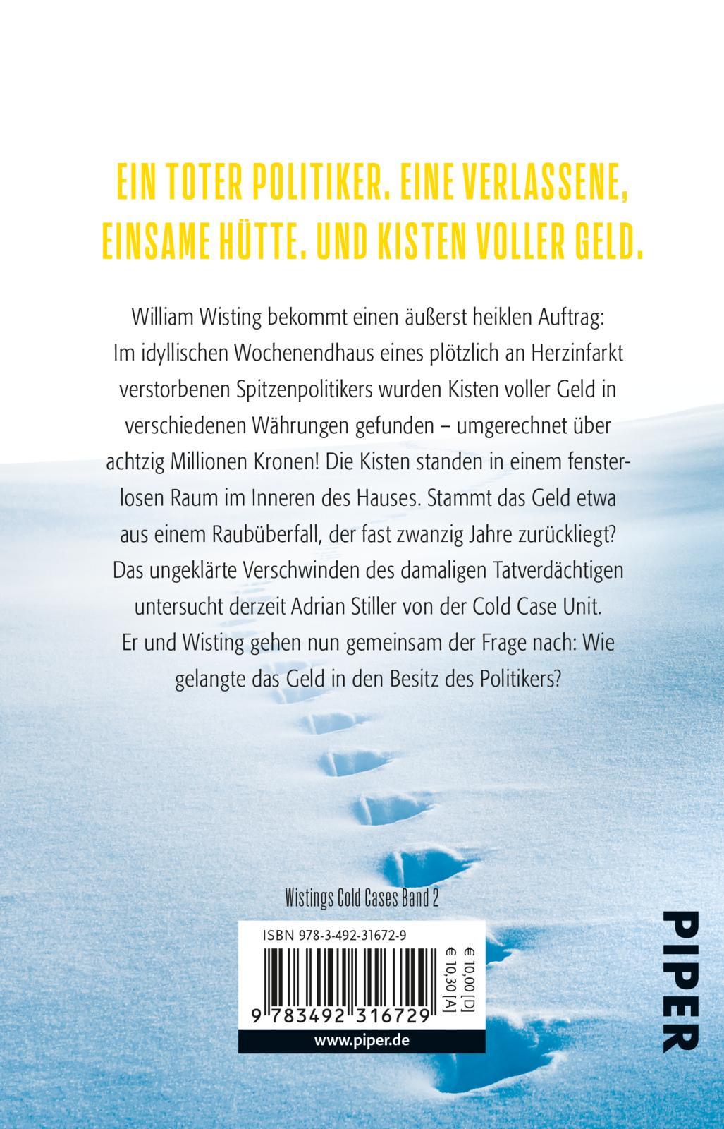 Rückseitencover Wisting und der fensterlose Raum