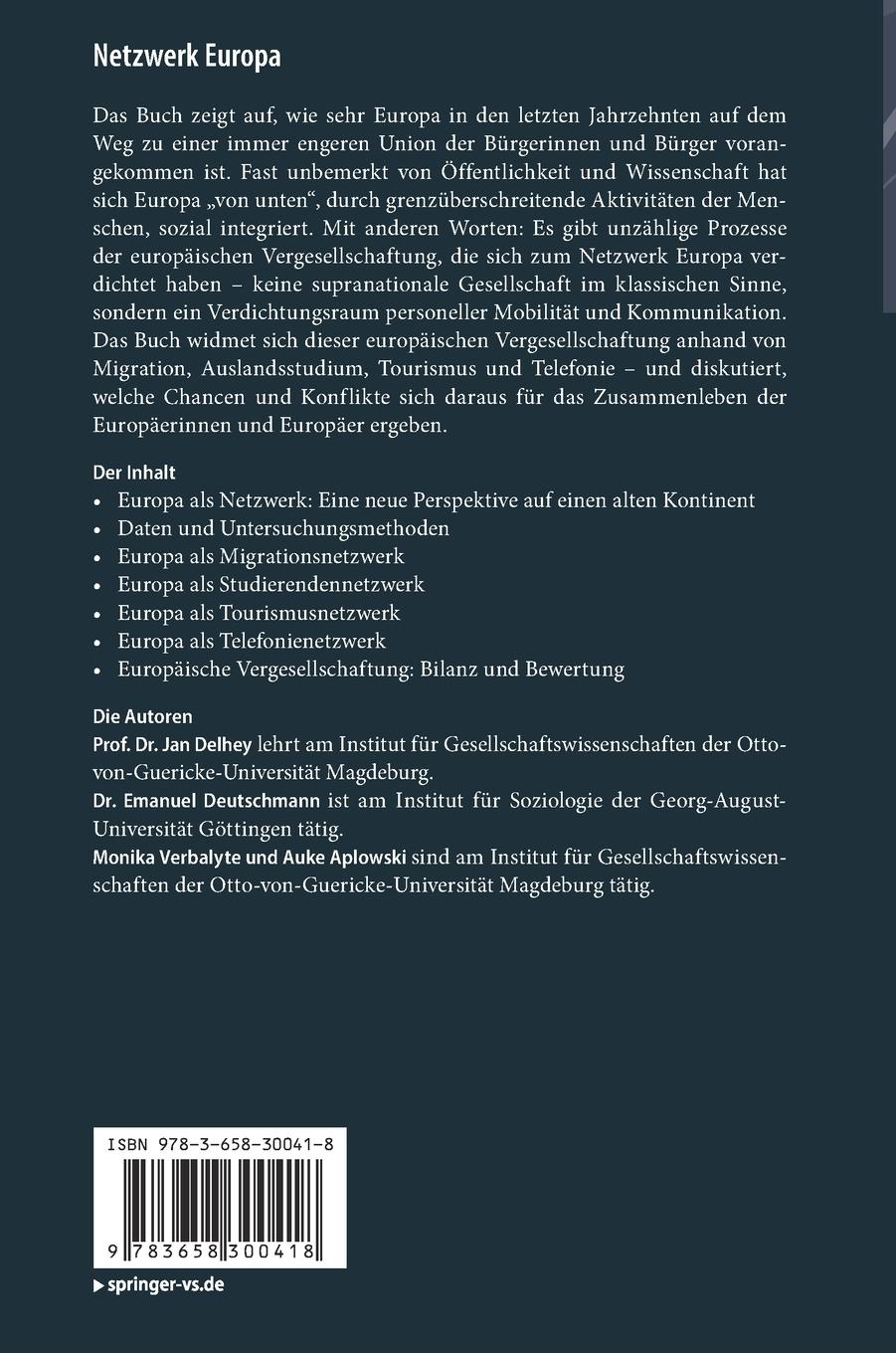 Rückseitencover Netzwerk Europa