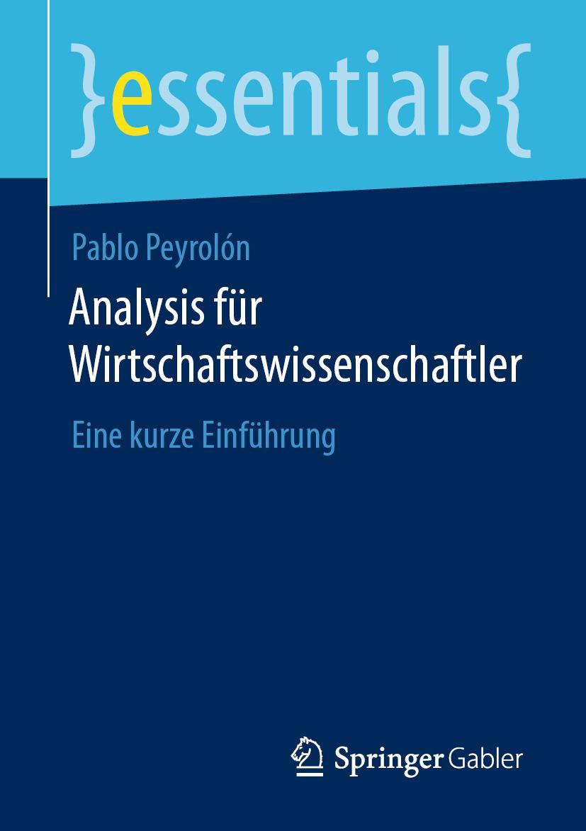 Vorderes Coverbild Analysis für Wirtschaftswissenschaftler