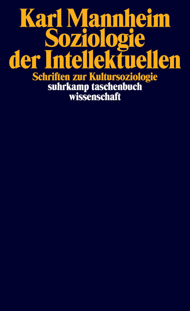 Vorderes Coverbild Soziologie der Intellektuellen