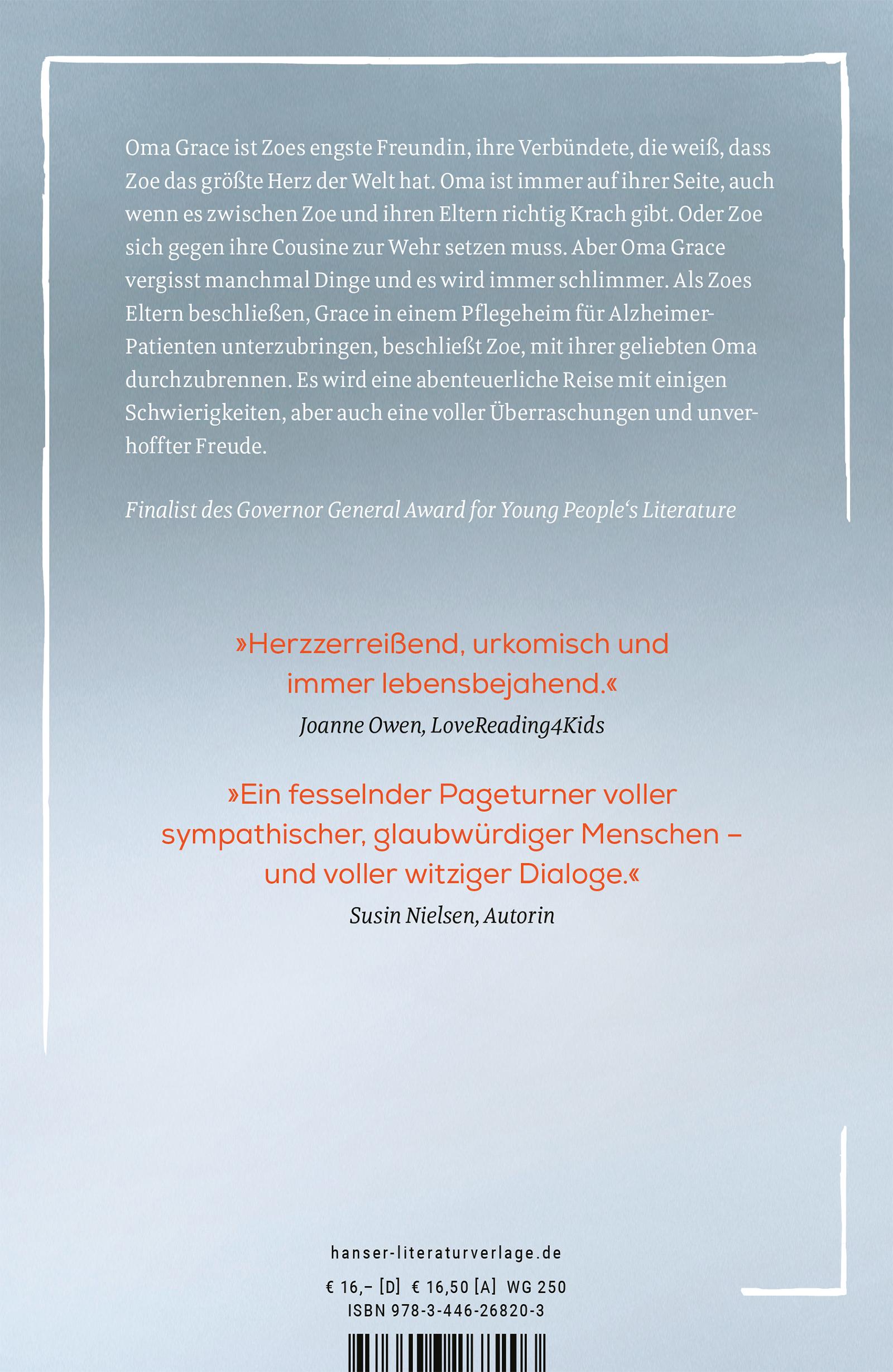 Beispielinhalt (Bild) Zoe, Grace und der Weg zurück nach Hause