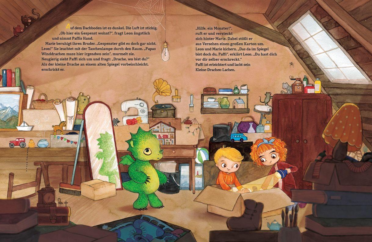 Beispielinhalt (Bild) Paffi. Ein kleiner Drache auf dem Drachenfest