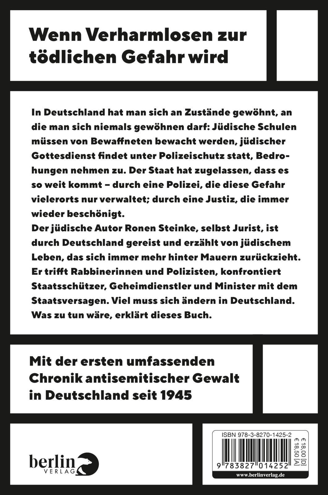 Rückseitencover Terror gegen Juden