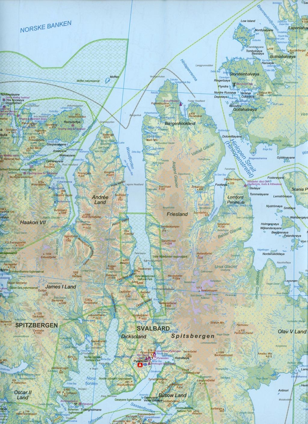 Beispielinhalt (Bild) Spitsbergen/Svalbard 1:800 000