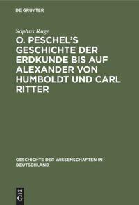 Vorderes Coverbild O. Peschel's Geschichte der Erdkunde bis auf Alexander von Humboldt und Carl Ritter