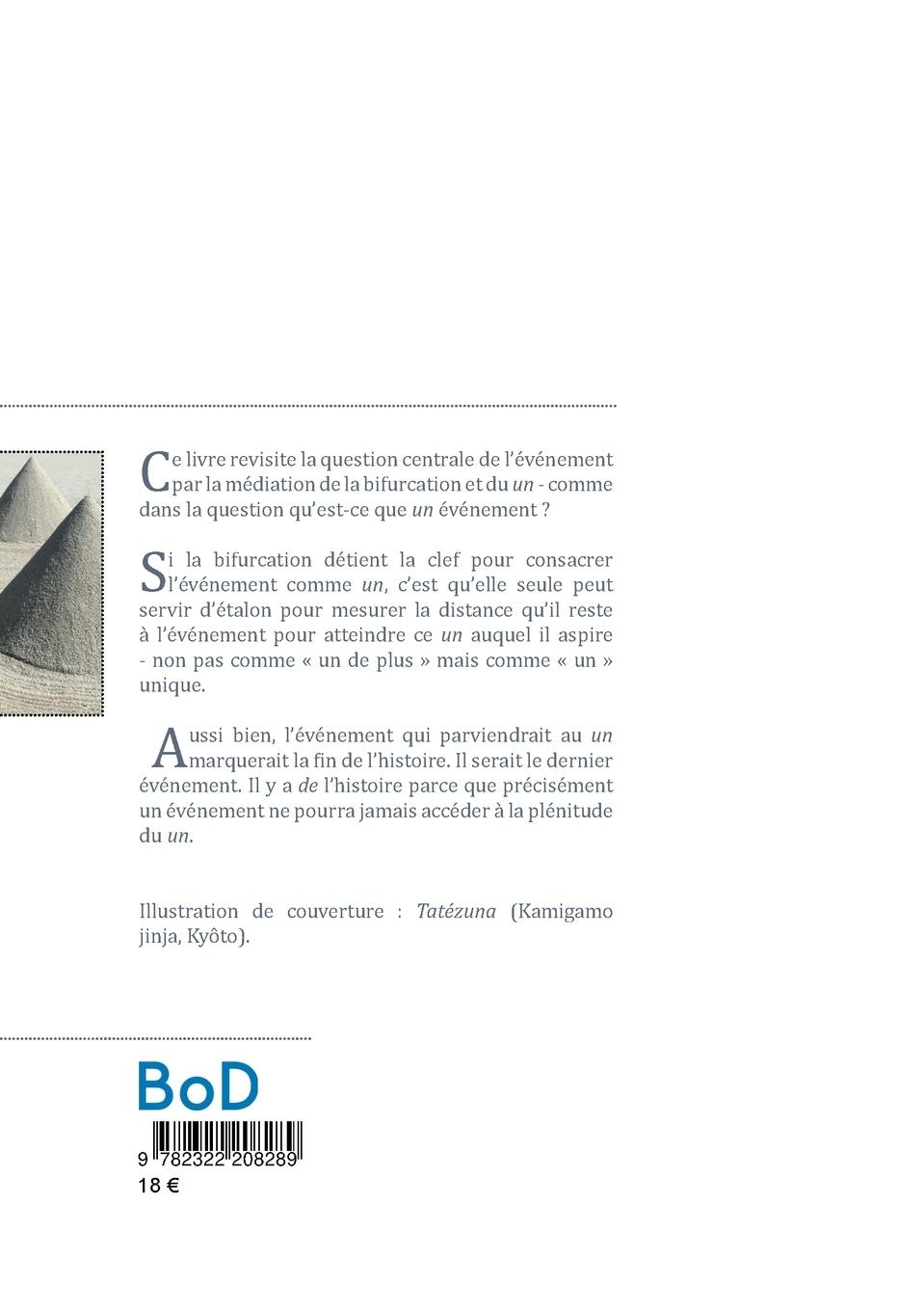 Rückseitencover Evénement et  bifurcation