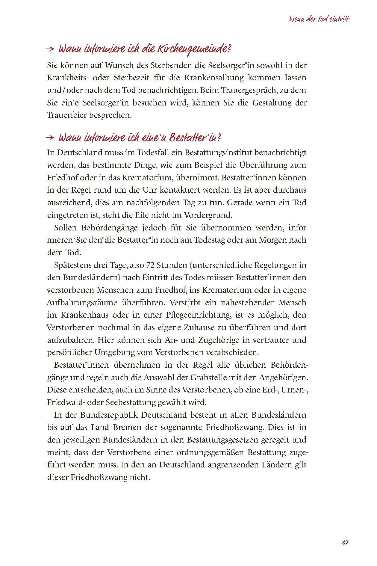 Beispielinhalt (Bild) Für immer anders