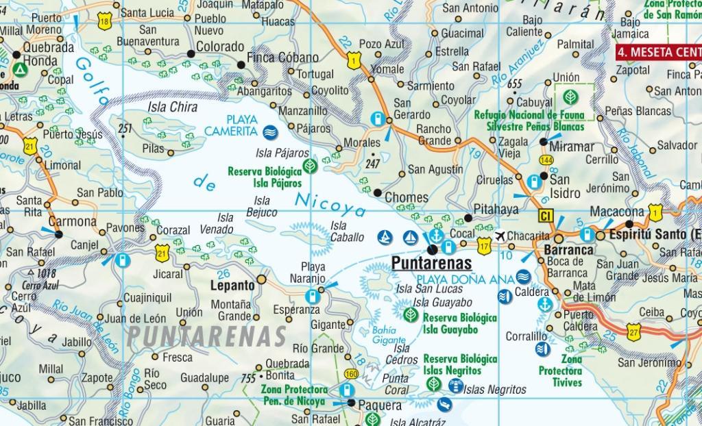 Beispielinhalt (Bild) Costa Rica 1 : 650 000