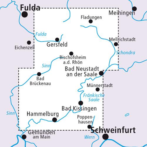 Rückseitencover Mountainbikekarte Rhön 1 : 50 000