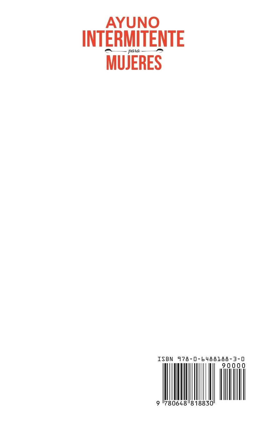 Rückseitencover Ayuno Intermitente para Mujeres