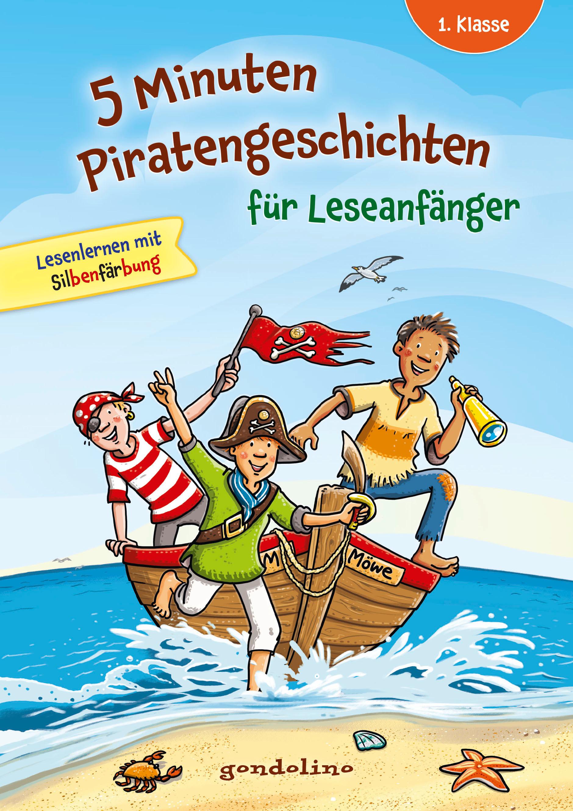 Vorderes Coverbild 5 Minuten Piratengeschichten für Leseanfänger