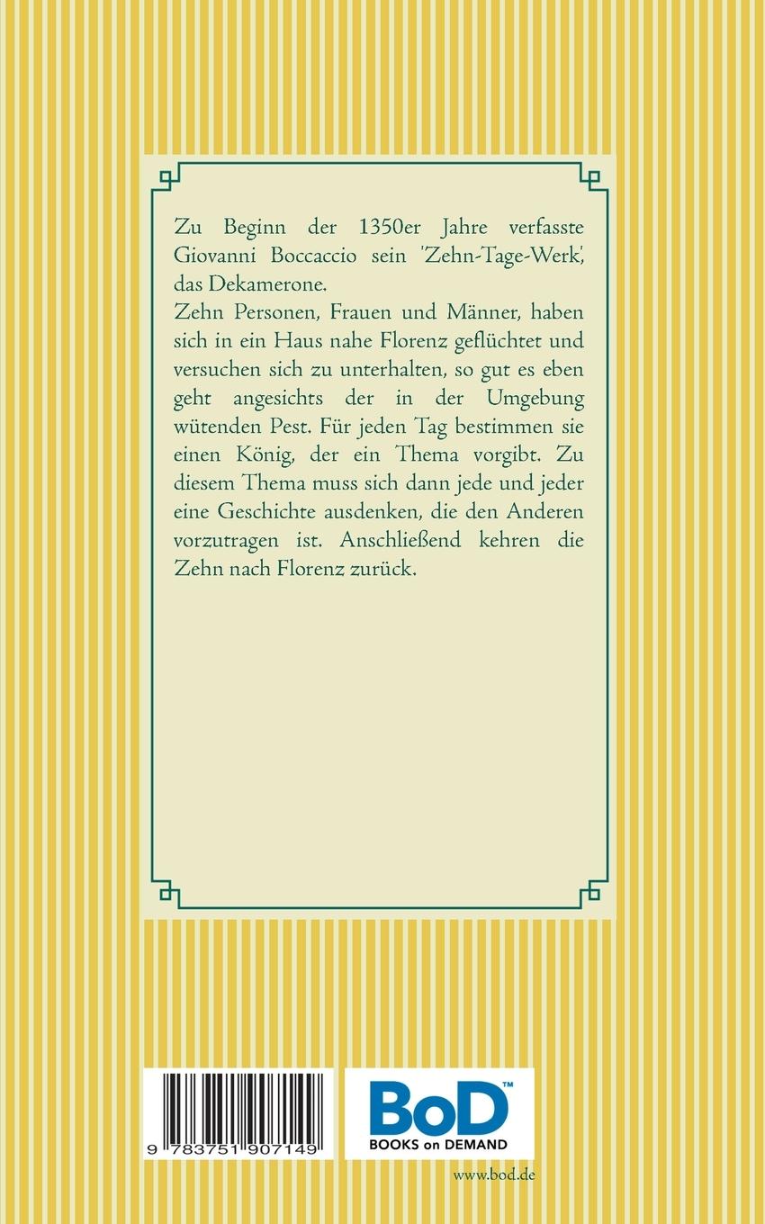 Rückseitencover Dekamerone