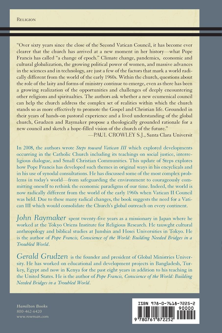 Rückseitencover Will Pope Francis or a Successor Call a Vatican III Council?