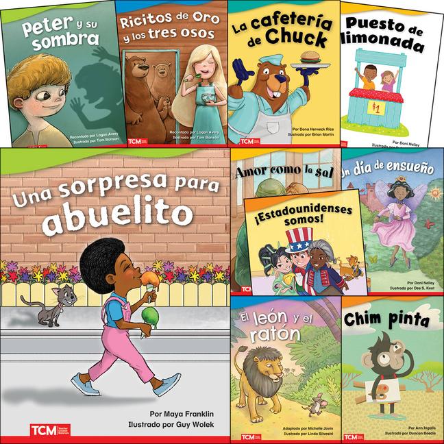 Vorderes Coverbild Literary Text Grade K Set 1 Spanish: 10-Book Set