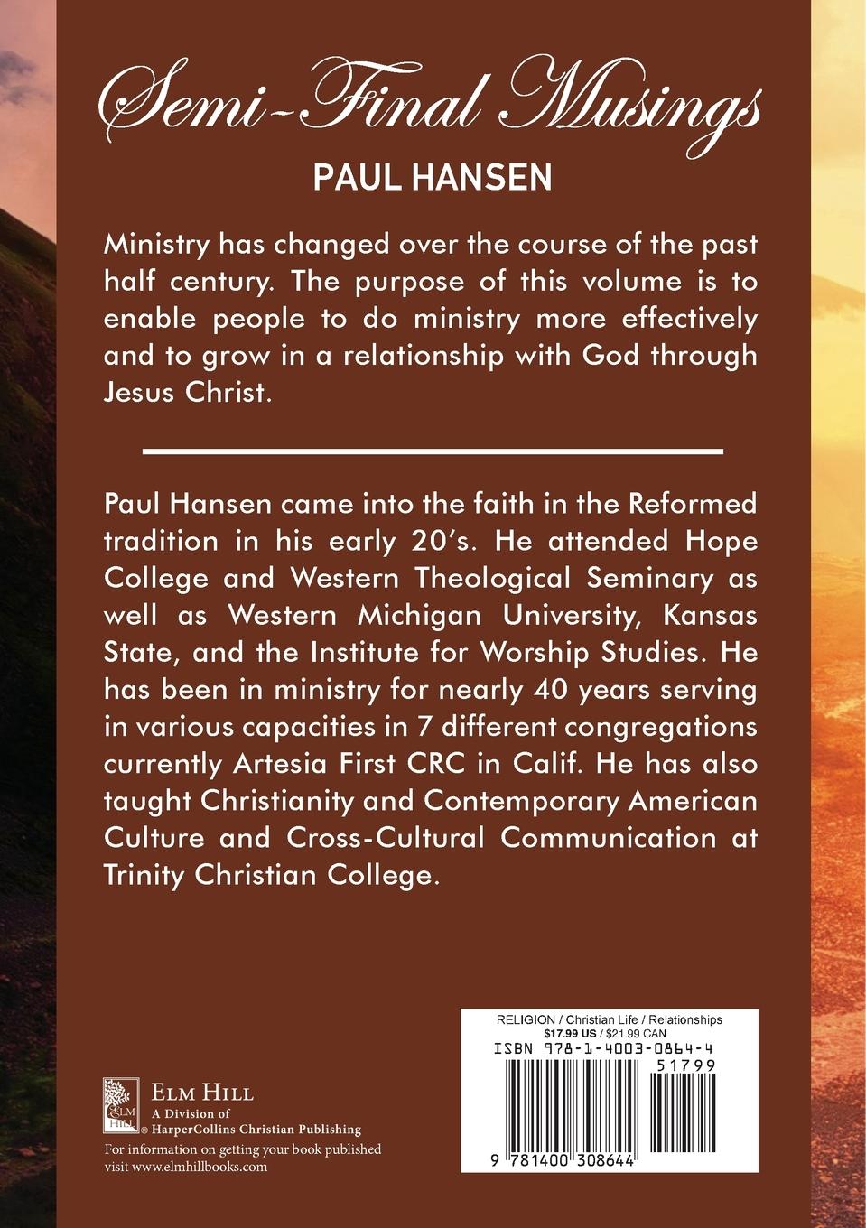 Rückseitencover A Semi-Final Musings