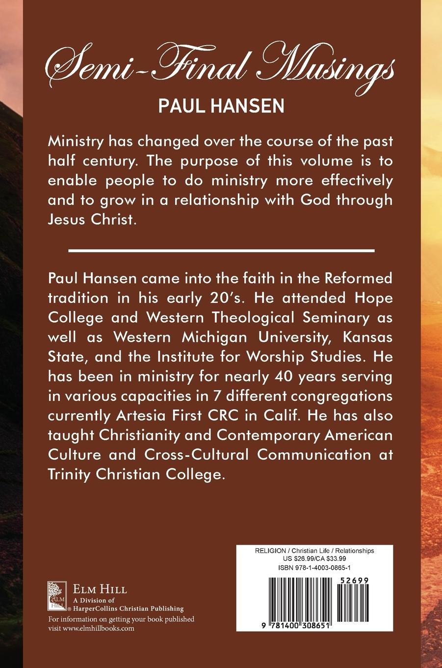 Rückseitencover A Semi-Final Musings