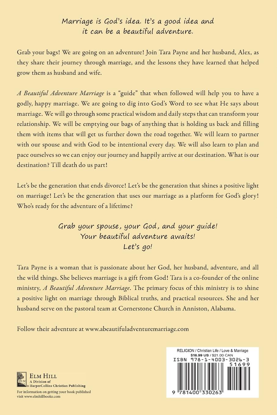 Rückseitencover A Beautiful Adventure Marriage