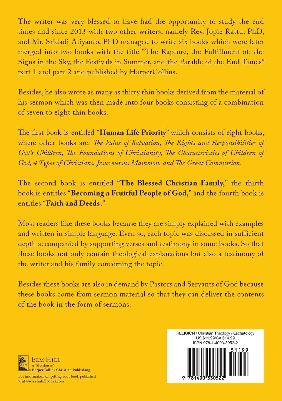 Rückseitencover The Human Life Priority