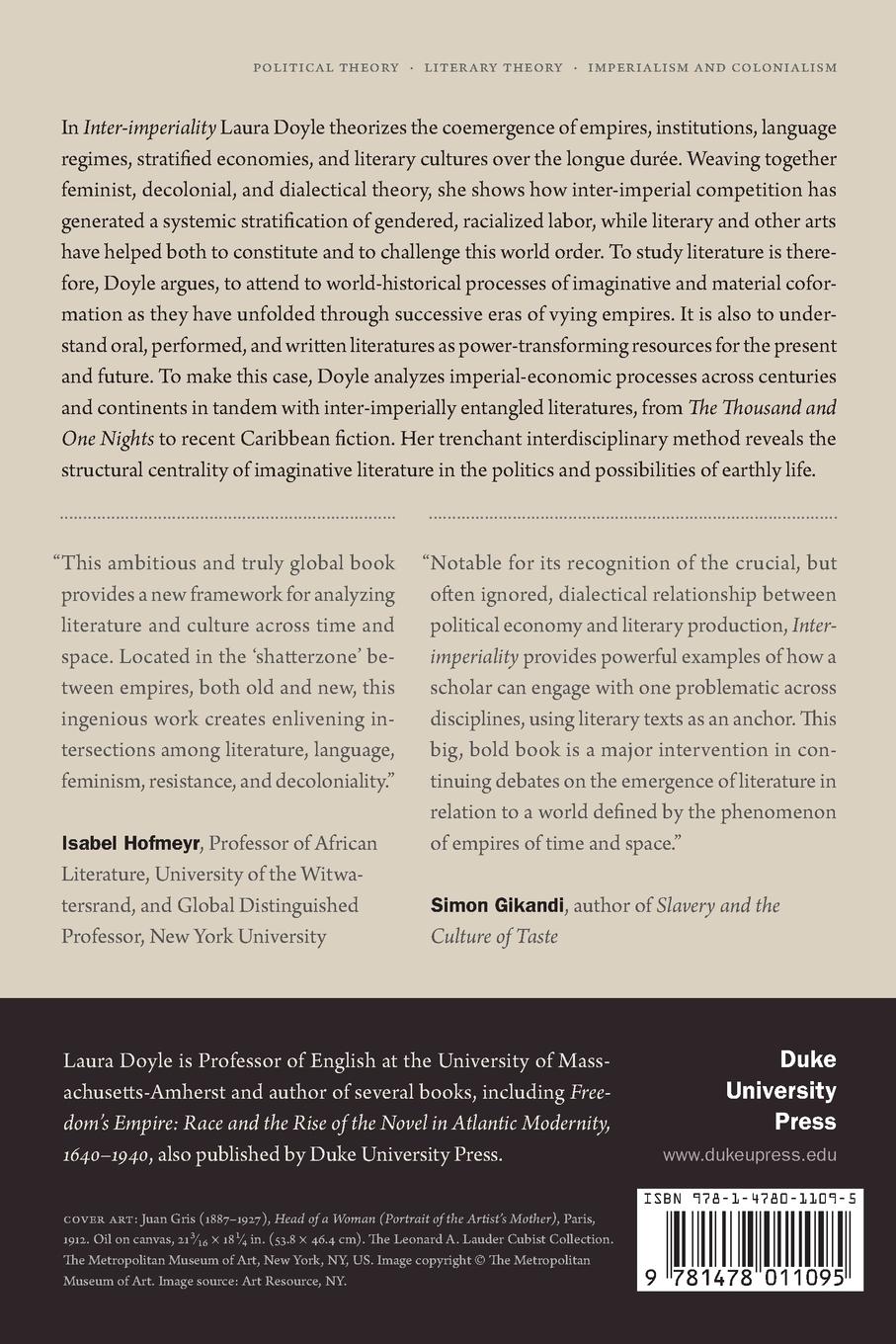 Rückseitencover Inter-imperiality