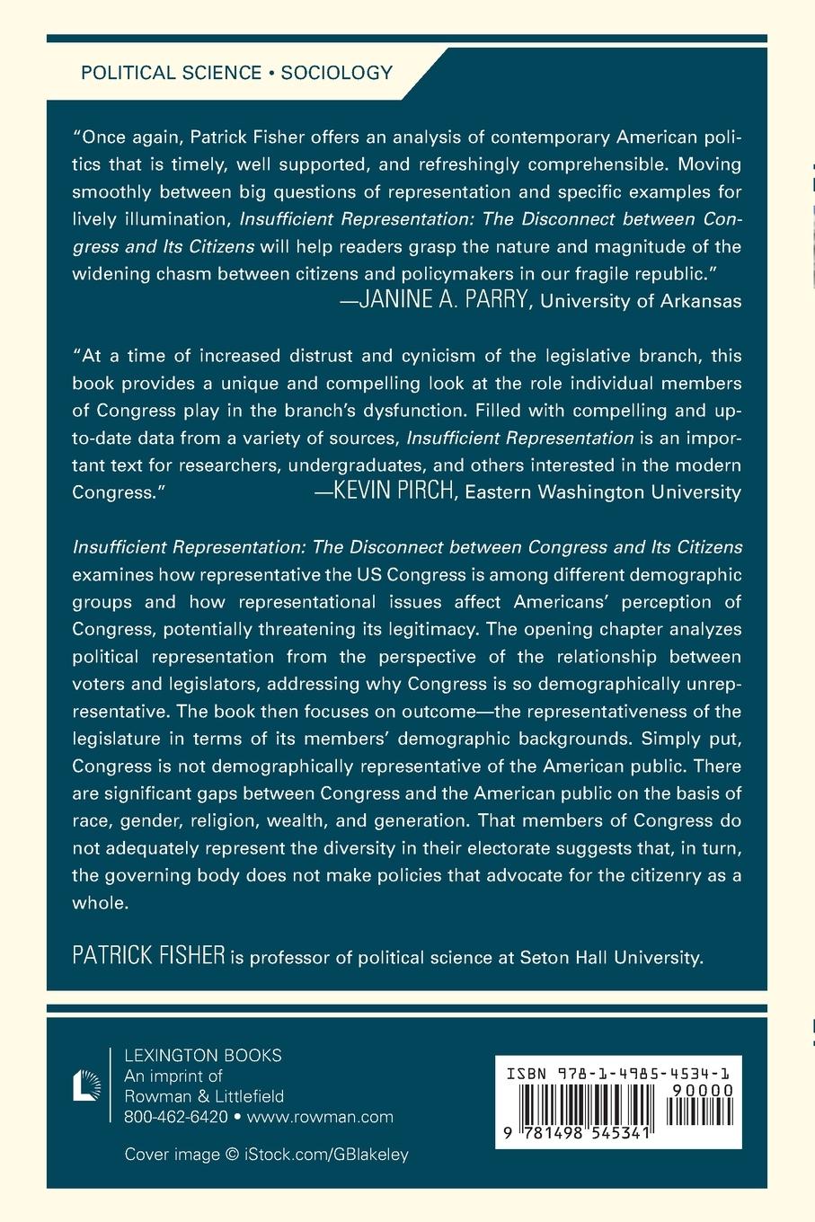 Rückseitencover Insufficient Representation