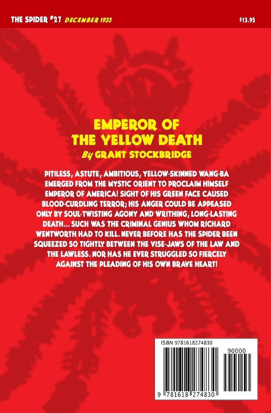 Rückseitencover The Spider #27: Emperor of the Yellow Death