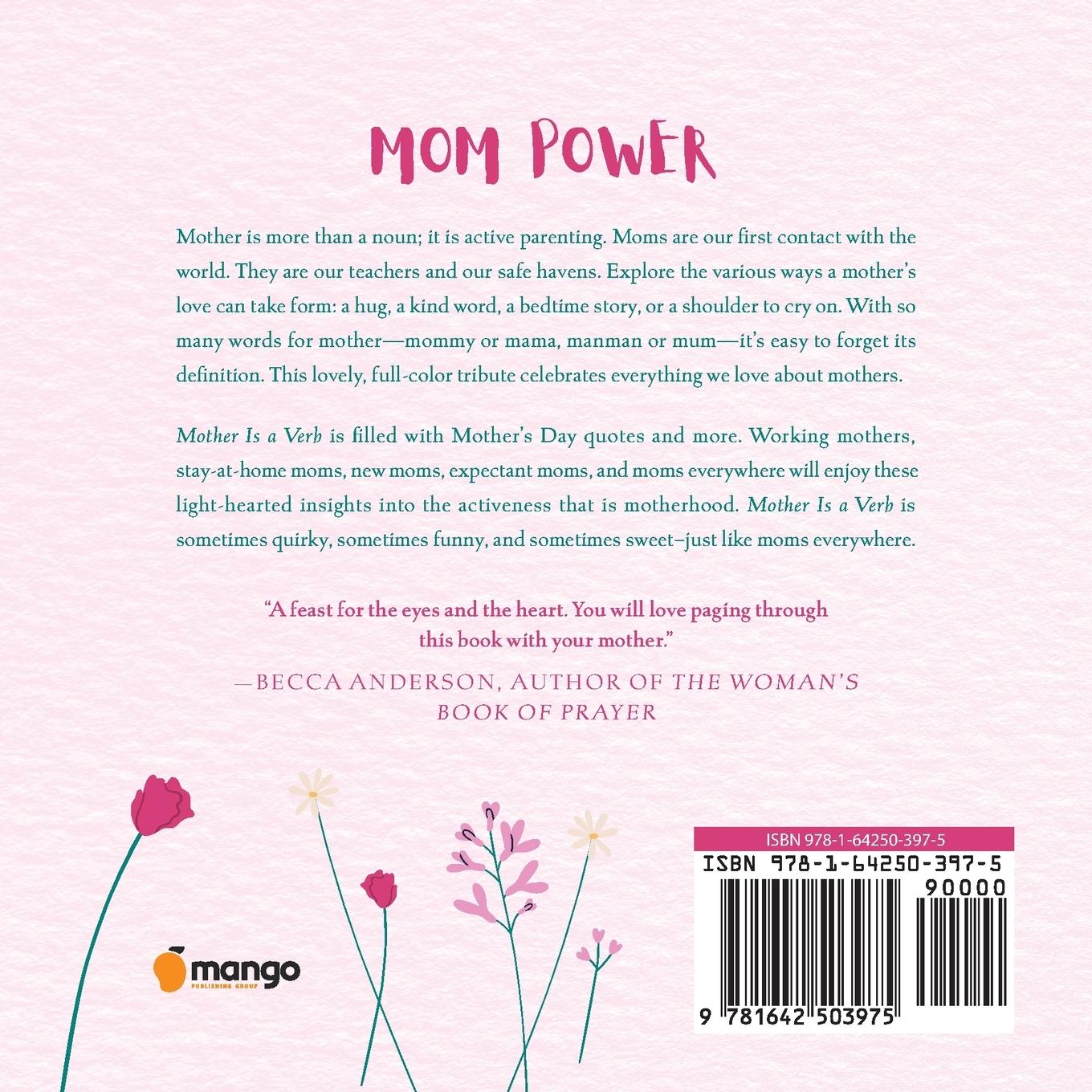 Rückseitencover Mother Is a Verb