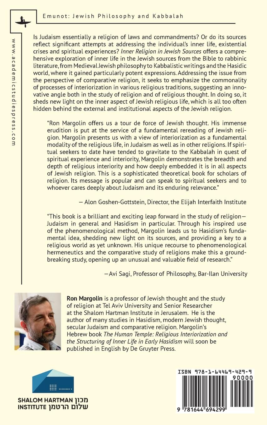 Rückseitencover Inner Religion in Jewish Sources