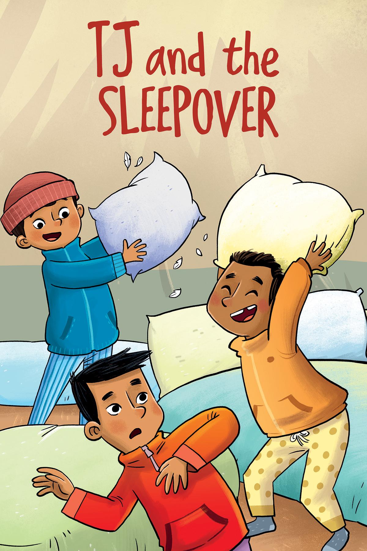 Vorderes Coverbild Tj and the Sleepover