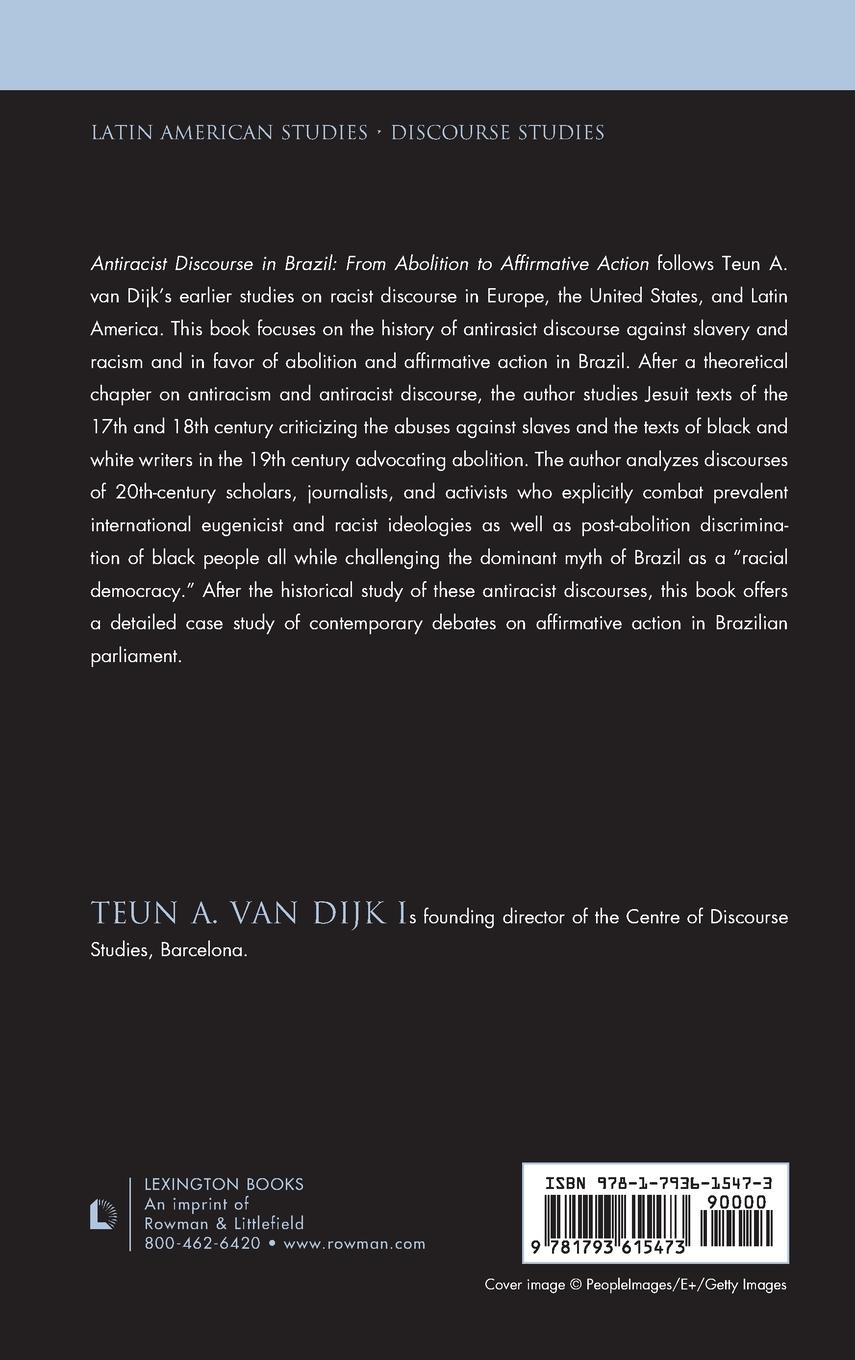 Rückseitencover Antiracist Discourse in Brazil