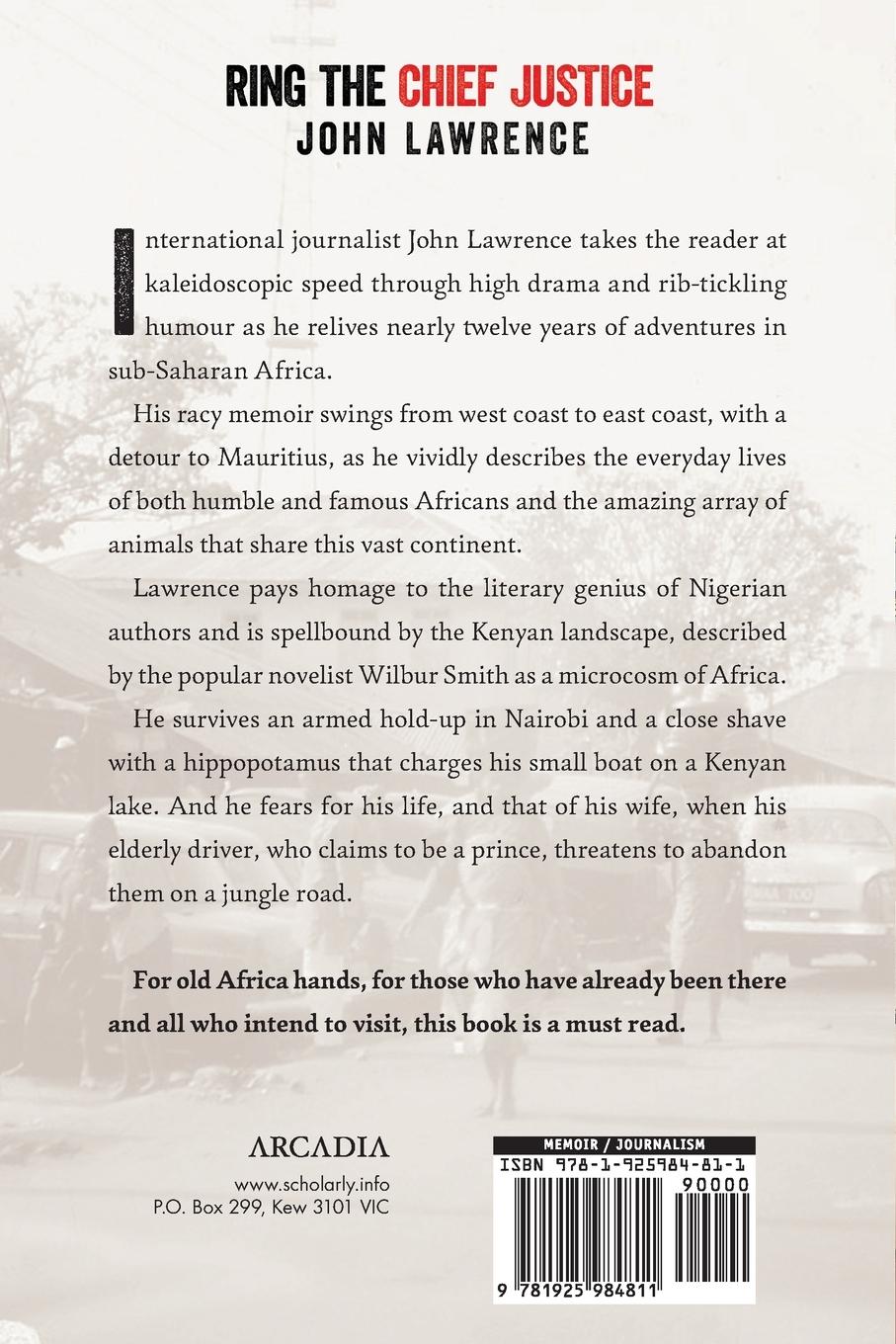 Rückseitencover Ring The Chief Justice