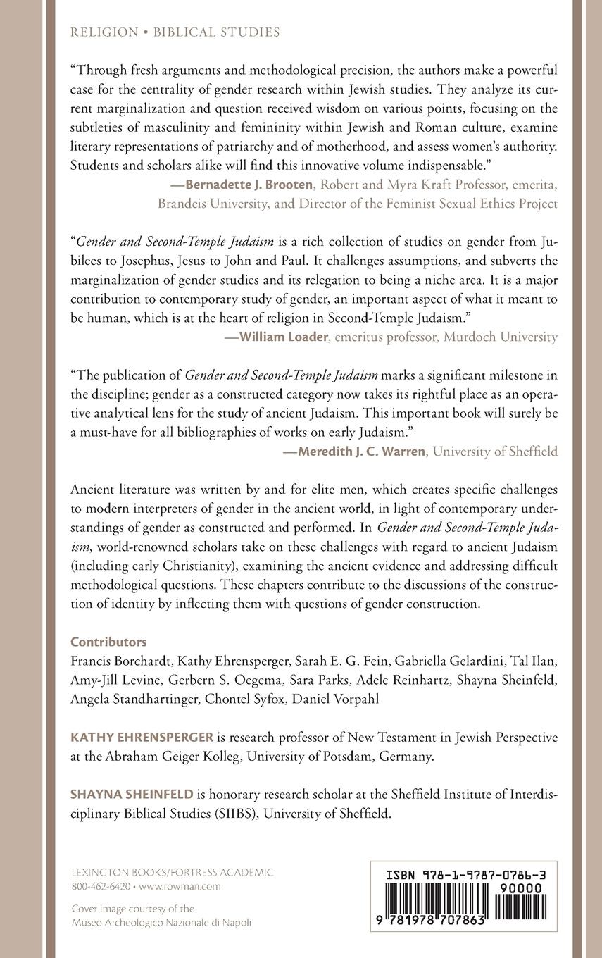 Rückseitencover Gender and Second-Temple Judaism