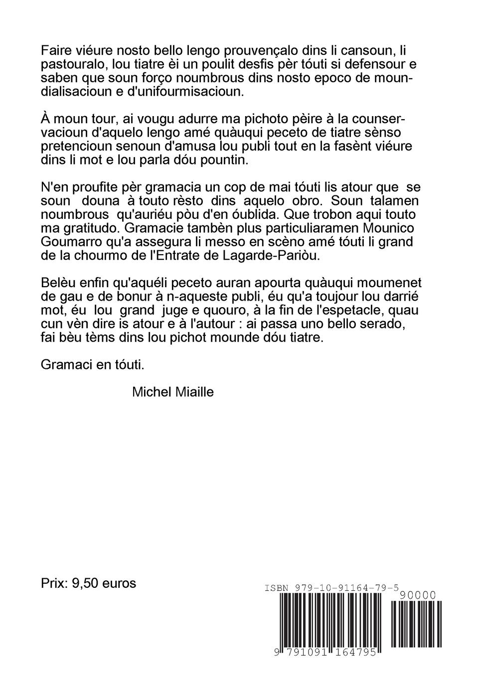 Rückseitencover Tiatre en prouvençau