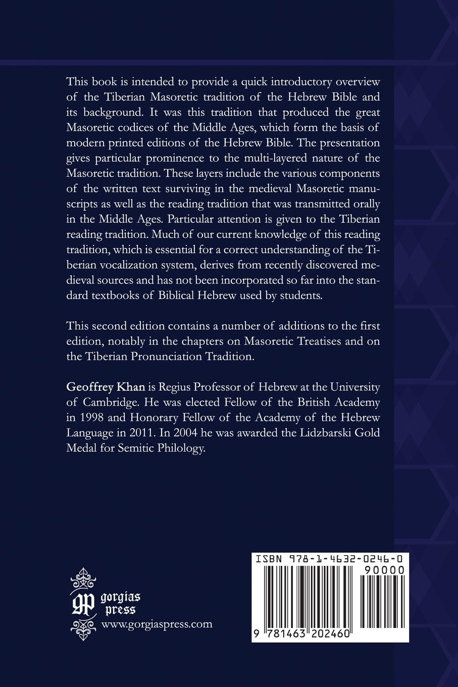 Rückseitencover A Short Introduction to the Tiberian Masoretic Bible and its Reading Tradition