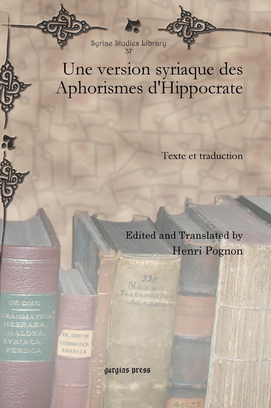 Vorderes Coverbild Une version syriaque des Aphorismes d'Hippocrate